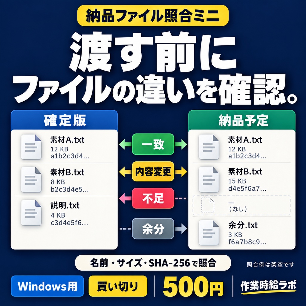納品ファイル照合ミニ