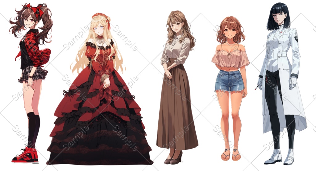 【立ち絵】全身立ち絵詰め合わせ①【TRPG】