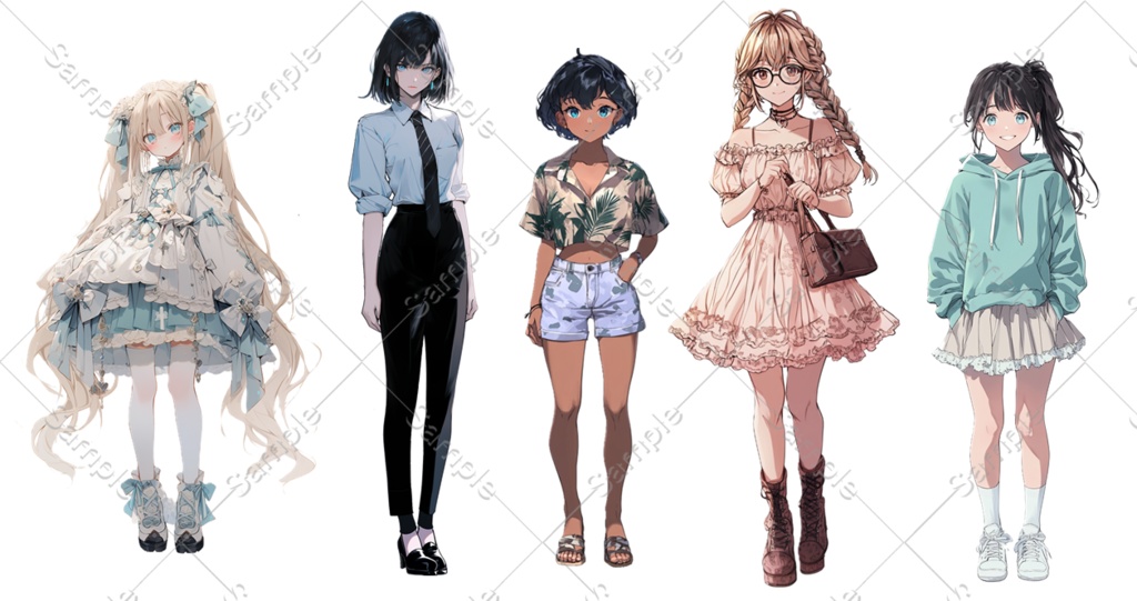 【立ち絵】全身立ち絵詰め合わせ①【TRPG】