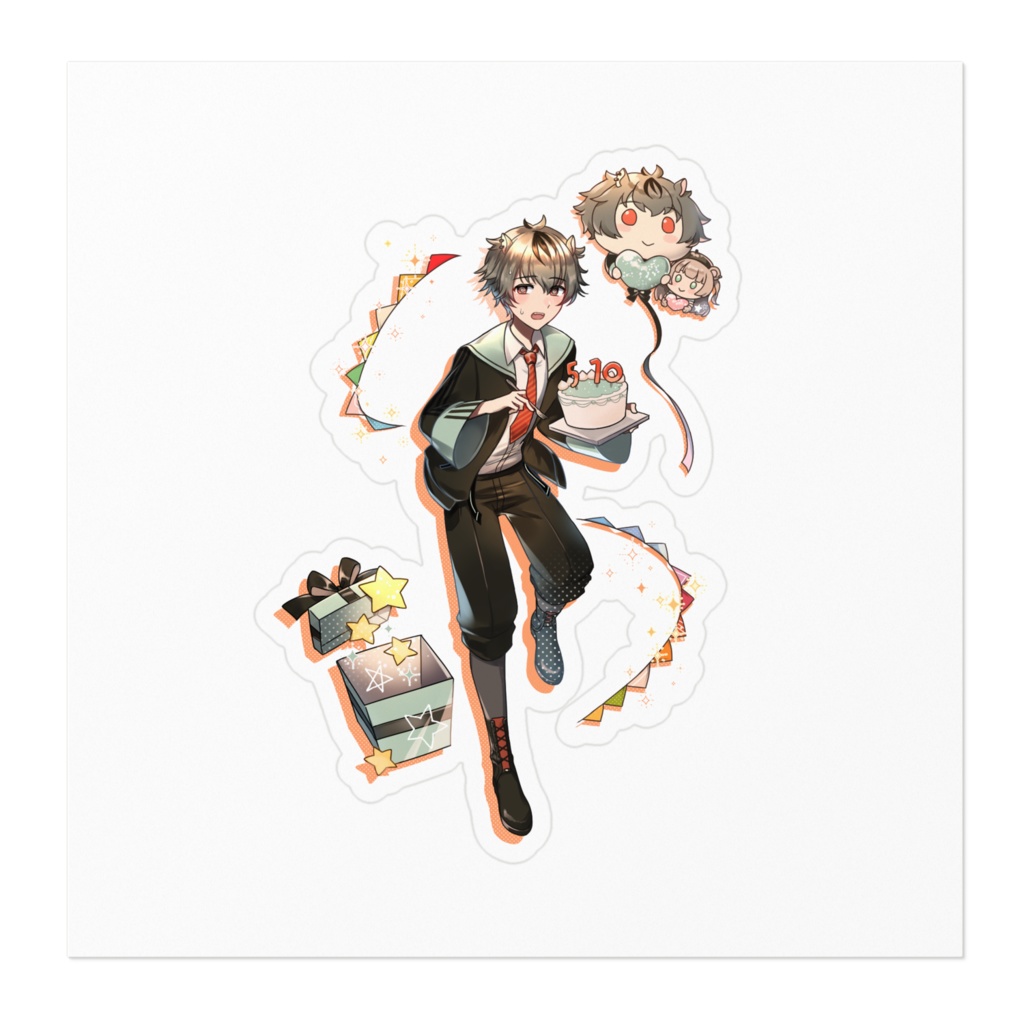 猪塚誕生日記念ステッカーver.2024 (混乱