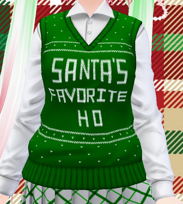 "Santa's Favorite Ho" Sweater [VRoid Texture]