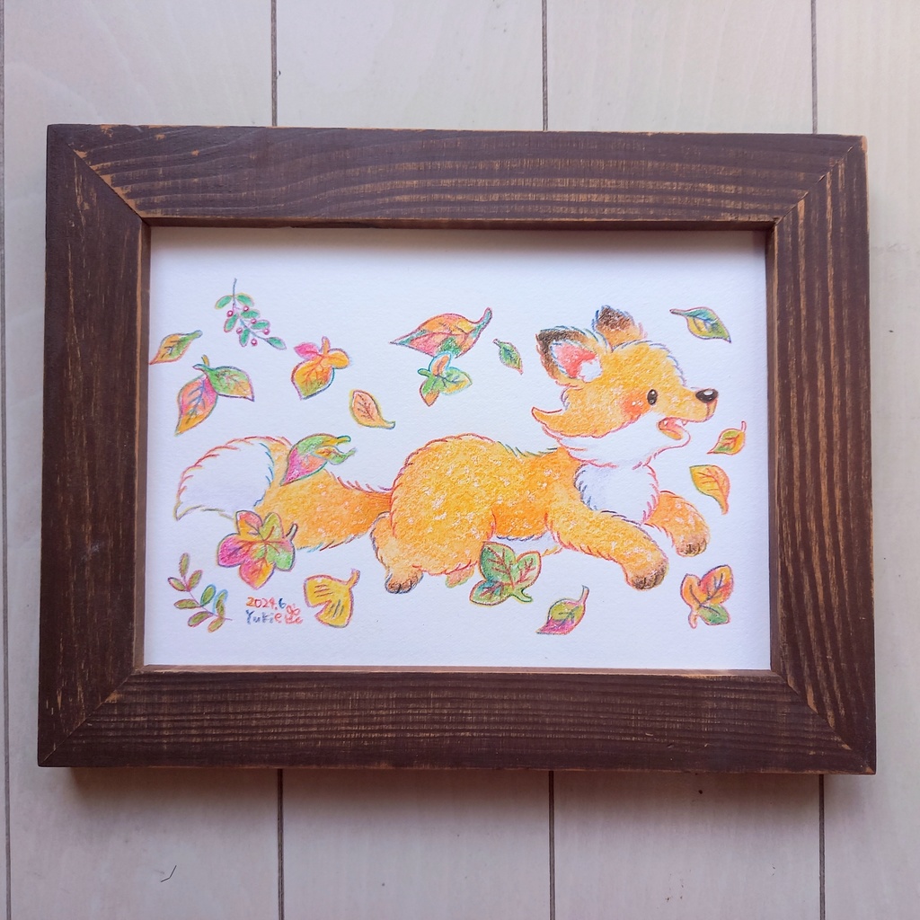 【額装原画作品】駆ける