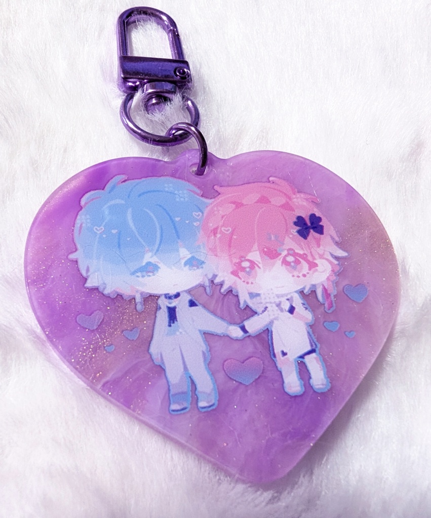 手繋ぎすずれんハートアクキー