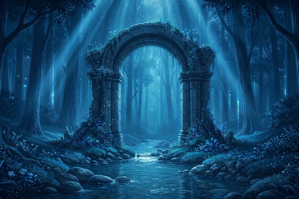 夜青幻想背景 10枚セット