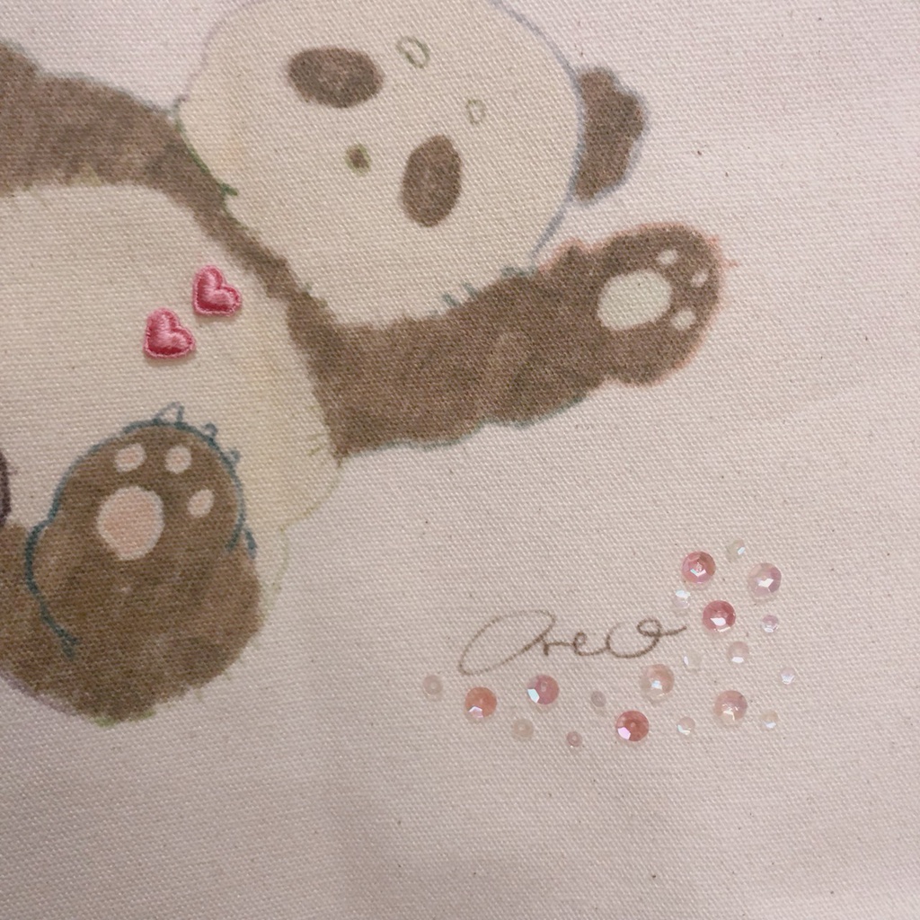 まろぱんリメイクトート"いちごのショートケーキ"