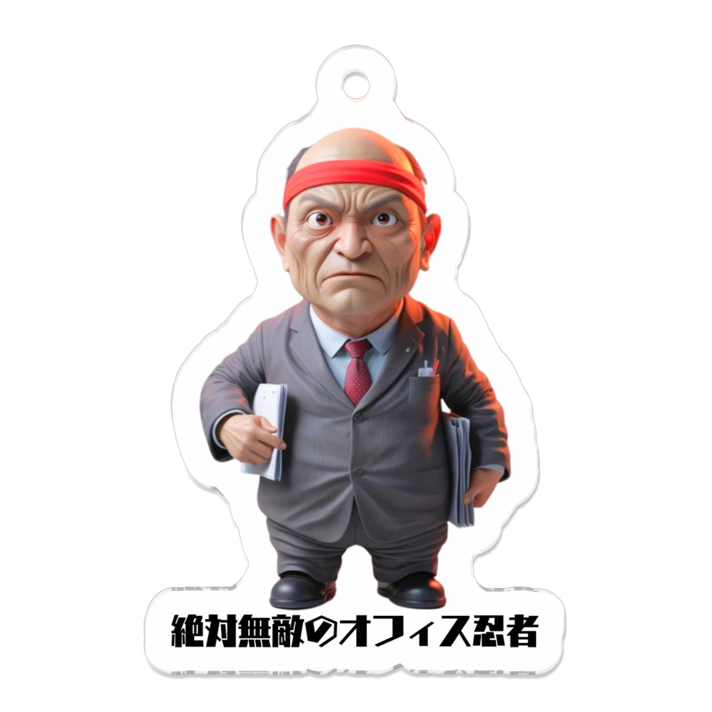 絶対無敵のオフィス忍者-アクリルキーホルダー