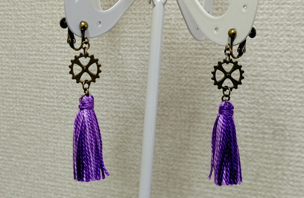 タッセル(歯車) イヤリング・ピアス