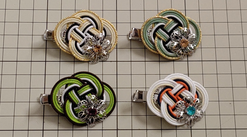 【とうらぶ】結び紐のヘアクリップ