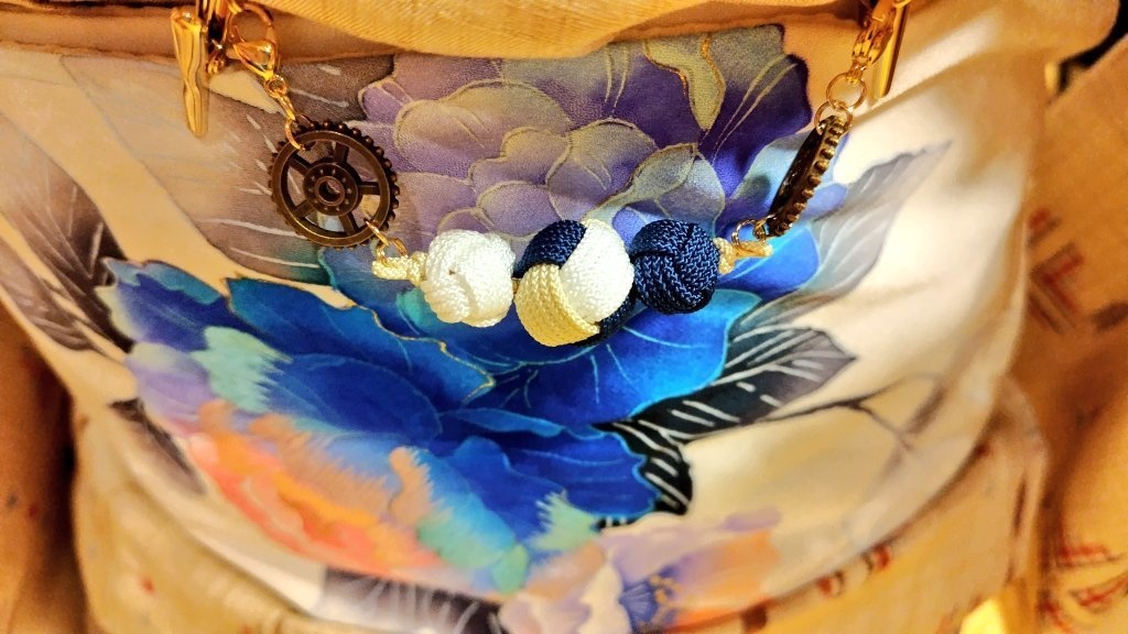 避邪鈴結びの羽織紐クリップ(春・桜🌸)