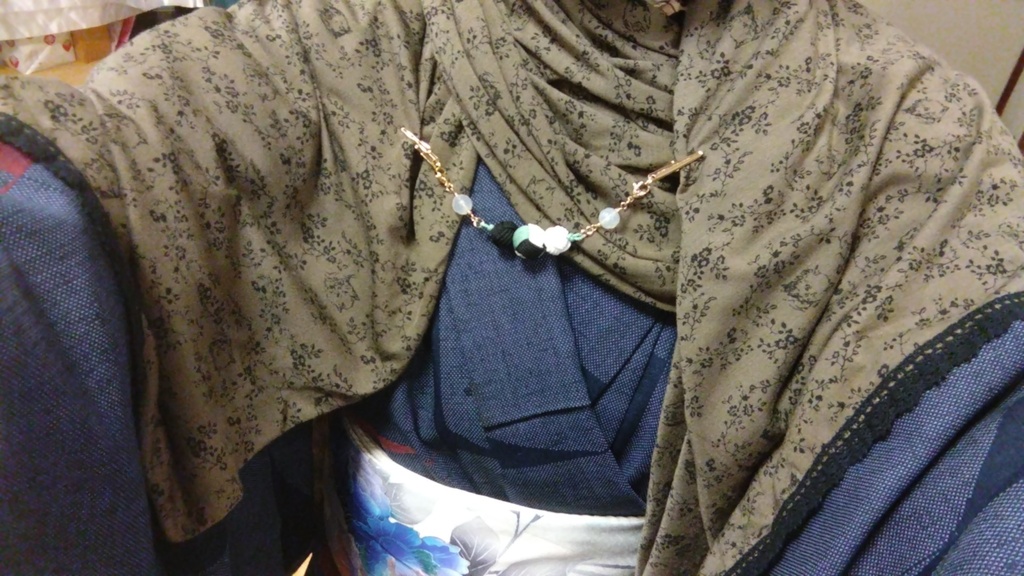 避邪鈴結びの羽織紐クリップ(春・桜🌸)