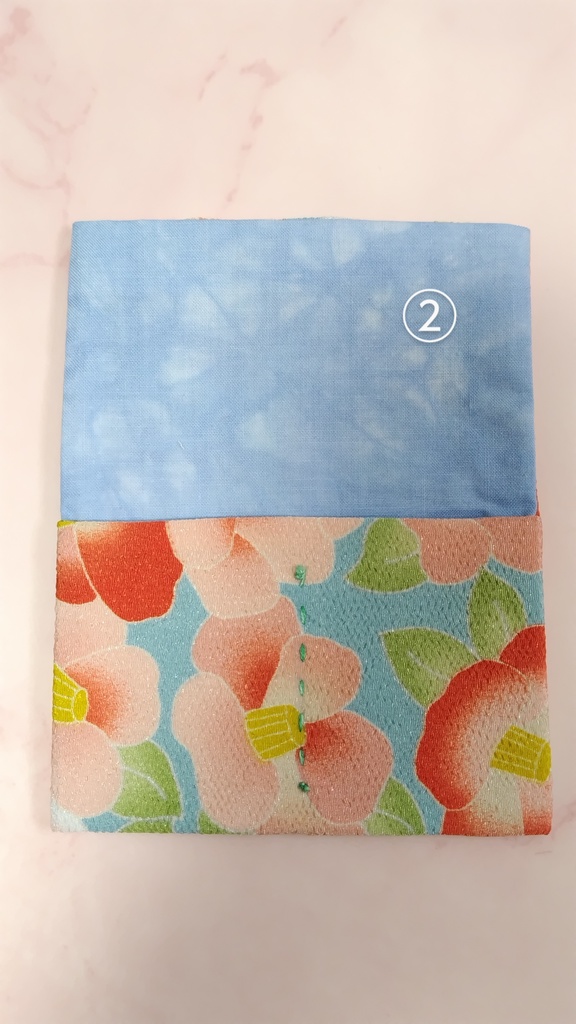 アクリルブロックフィギュア入れ(ペア用) ちりめん地