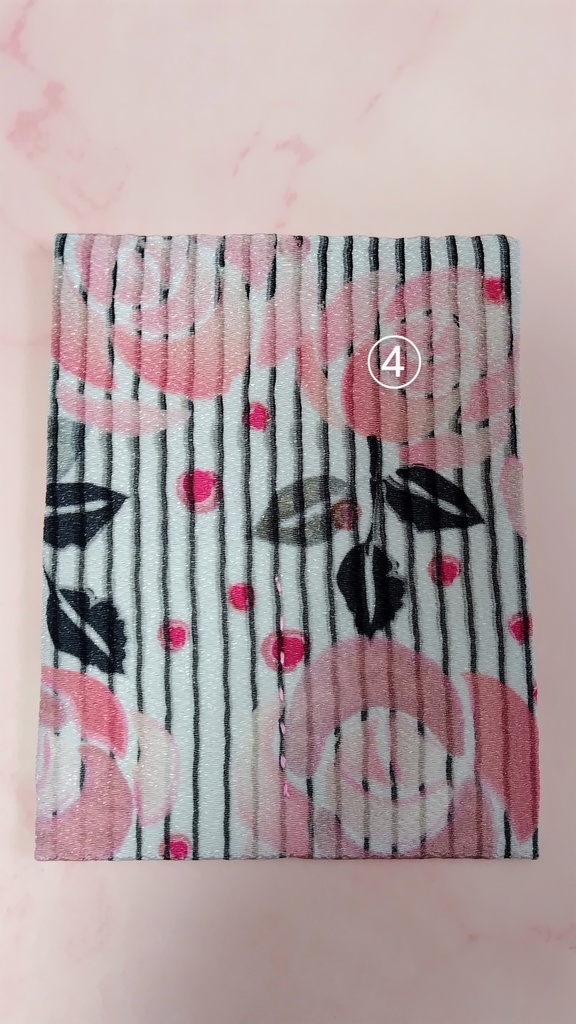 アクリルブロックフィギュア入れ(ペア用) ちりめん地