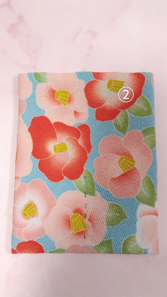 アクリルブロックフィギュア入れ(ペア用) ちりめん地