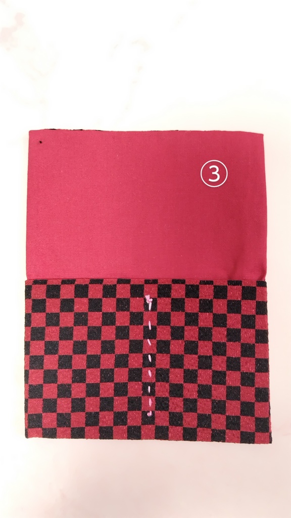 アクリルブロックフィギュア入れ(ペア用) ちりめん地