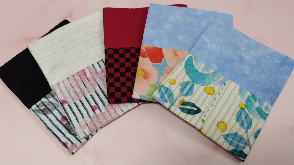 アクリルブロックフィギュア入れ(ペア用) ちりめん地