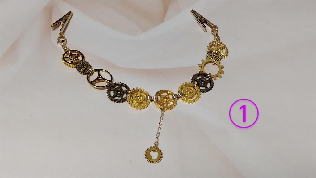 歯車の羽織紐クリップ