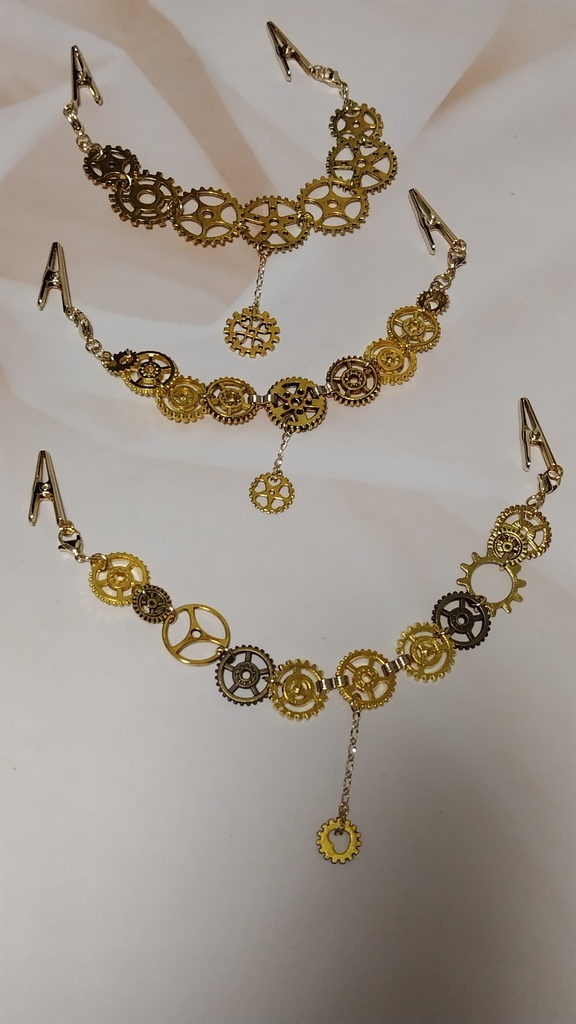 歯車の羽織紐クリップ