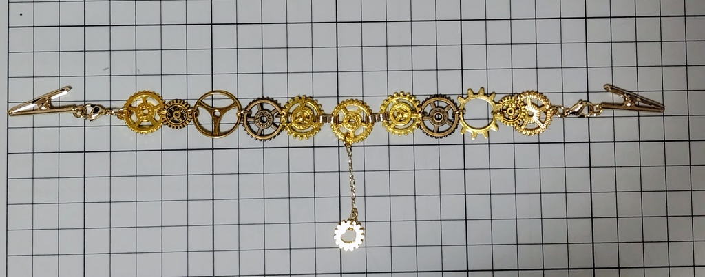 歯車の羽織紐クリップ