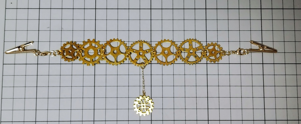 歯車の羽織紐クリップ