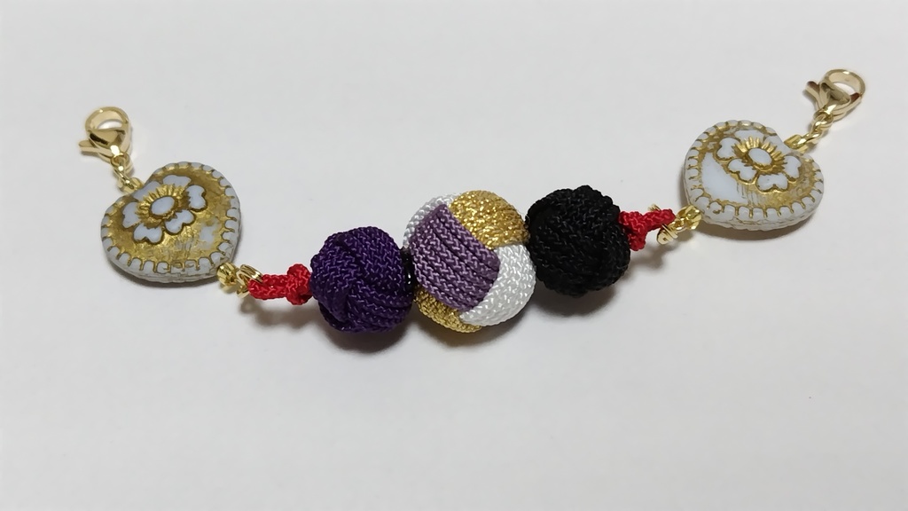 【文アル】避邪鈴結びの羽織紐クリップ(与謝野・北原)