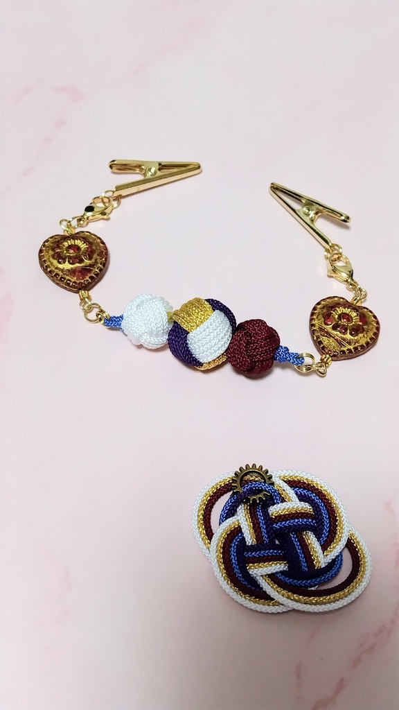 【文アル】避邪鈴結びの羽織紐クリップ(与謝野・北原)