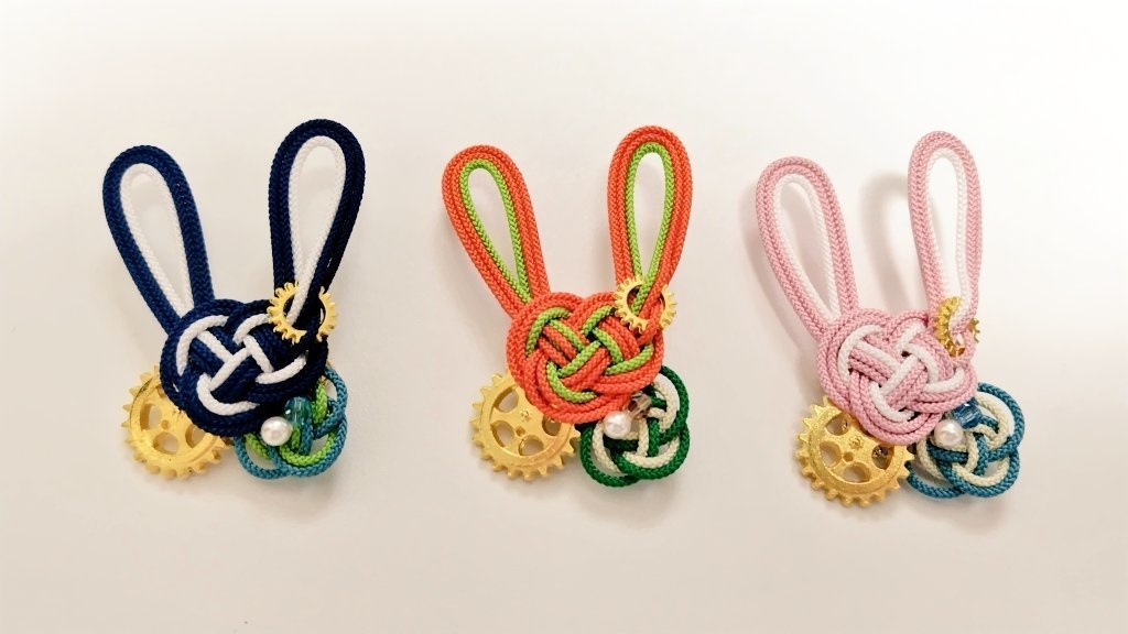 【文アル】おざき一門うさぎブローチ