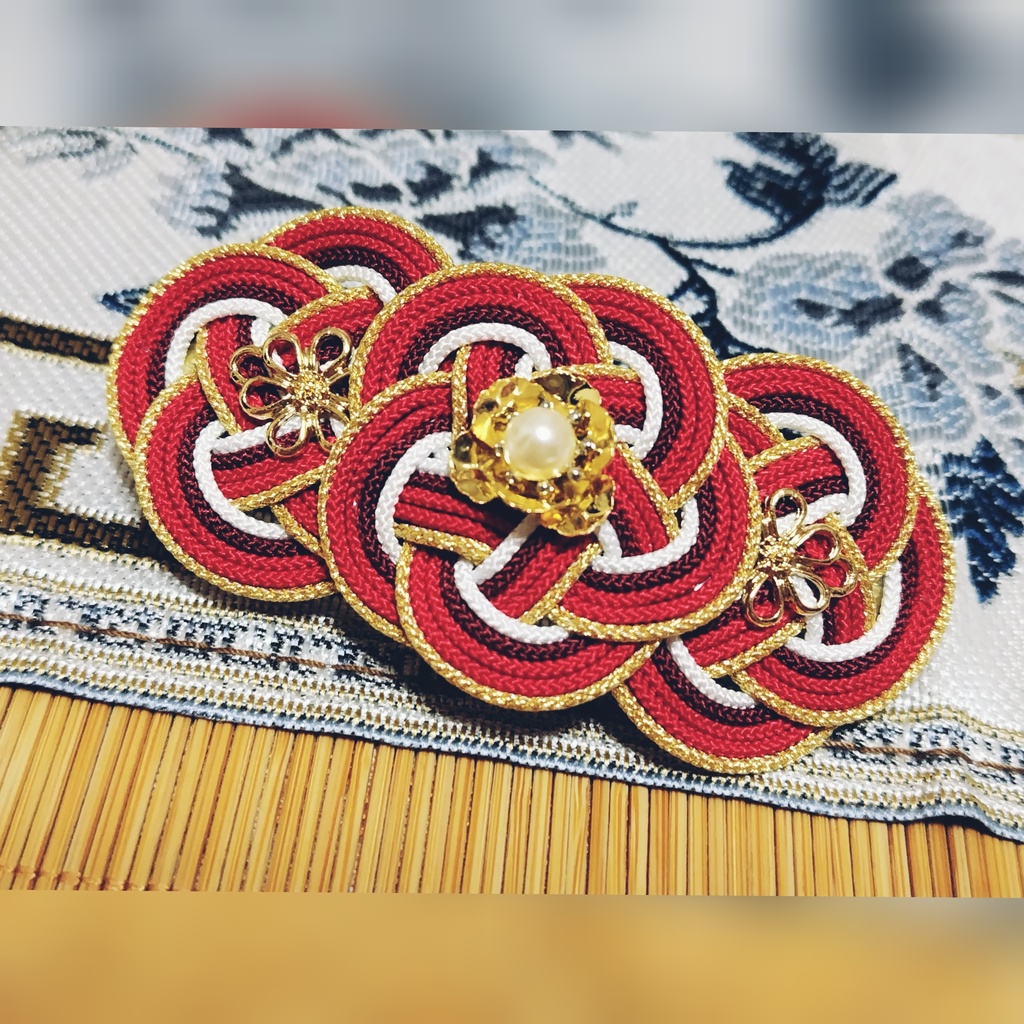 三国(魏 呉 蜀)イメージカラーのバレッタ