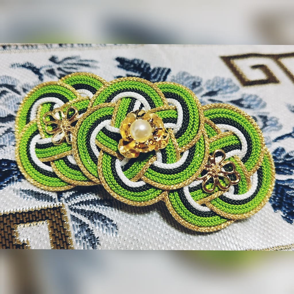 三国(魏 呉 蜀)イメージカラーのバレッタ