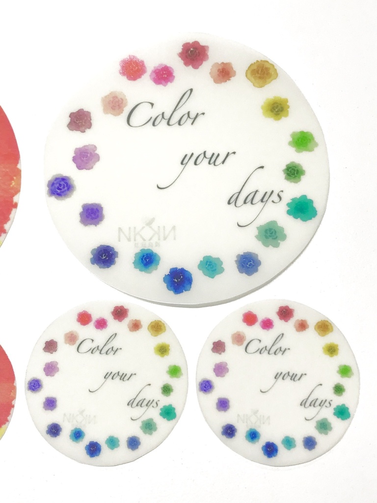 インク水彩ステッカー