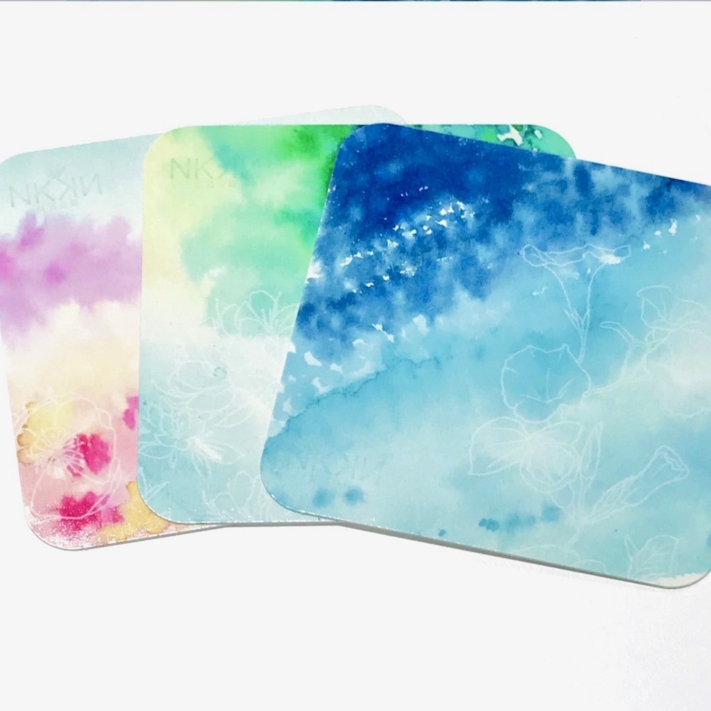 インク水彩コースターセット