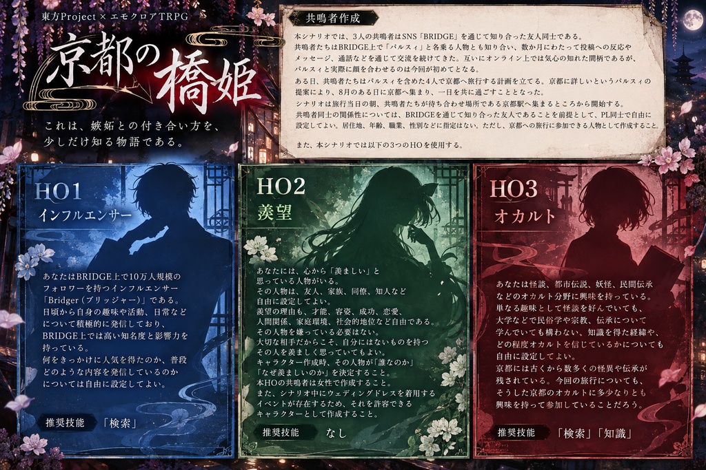 【東方Project×エモクロアTRPG】京都の橋姫