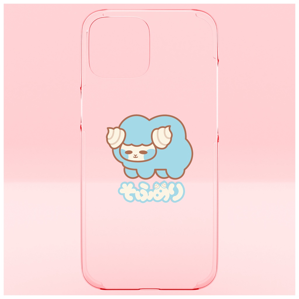 そふめりクリアiPhoneケース【ソーダミルク】