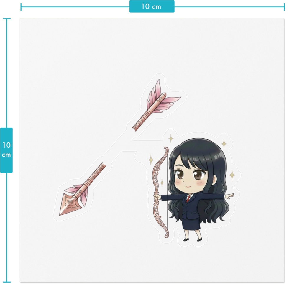 スマホ【ロゴマーク】射抜きステッカー!! OLタイプ1