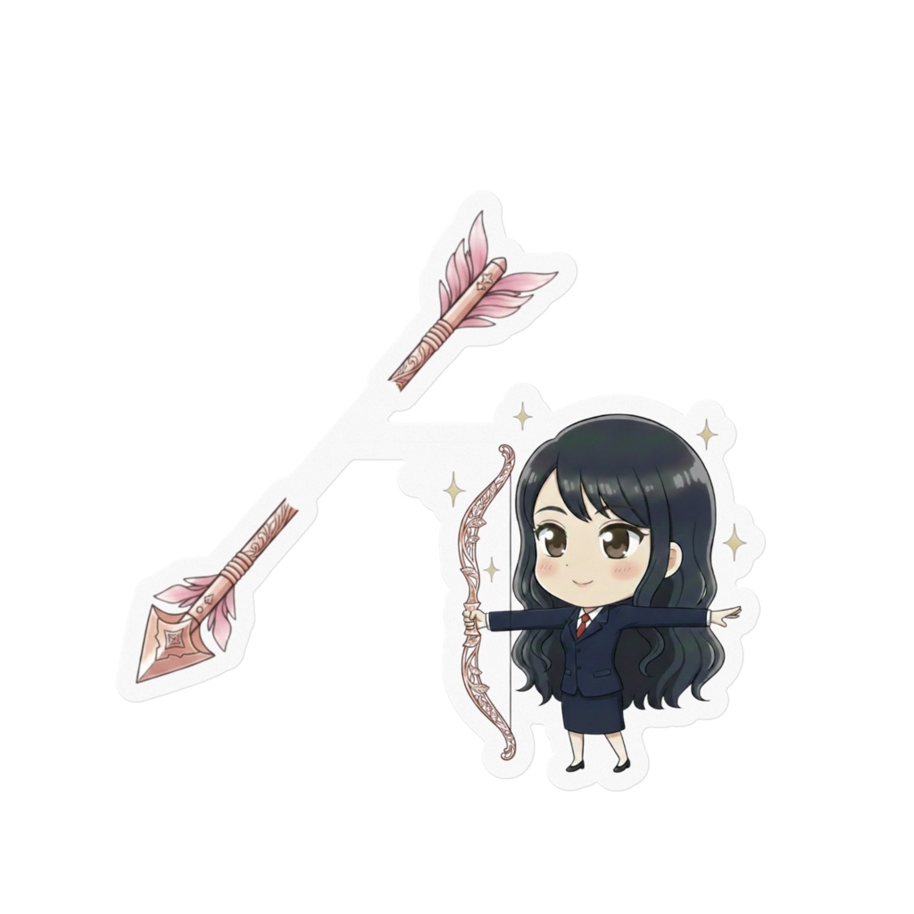 スマホ【ロゴマーク】射抜きステッカー!!  OLタイプ1