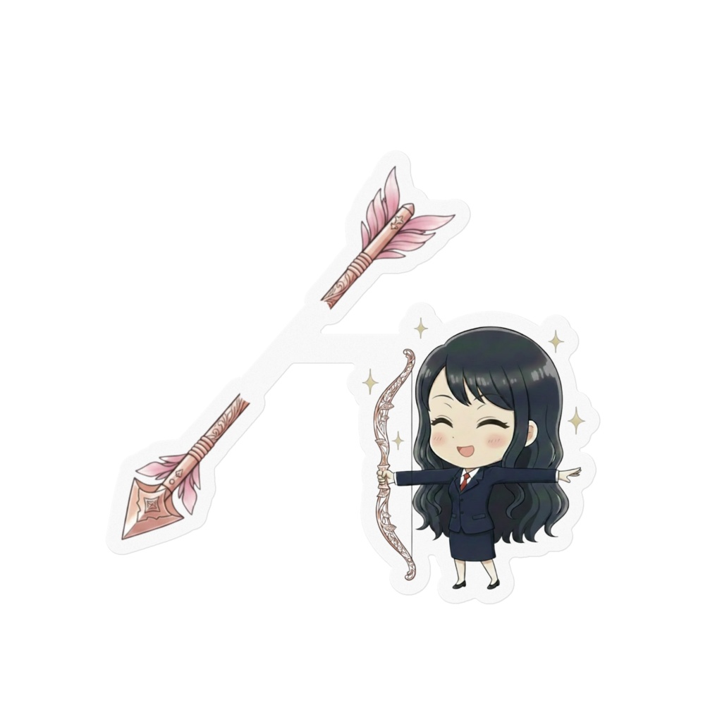 スマホ【ロゴマーク】射抜きステッカー!! OLタイプ2