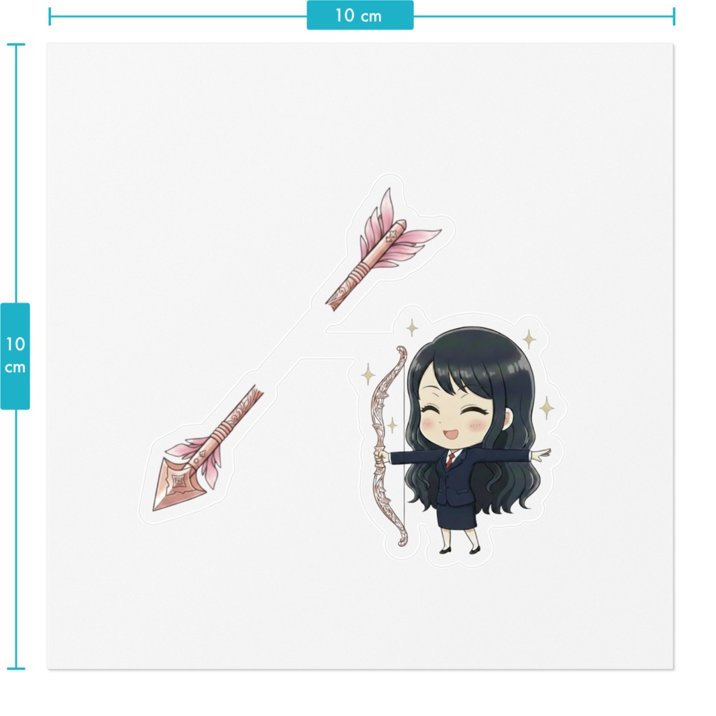 スマホ【ロゴマーク】射抜きステッカー!! OLタイプ2