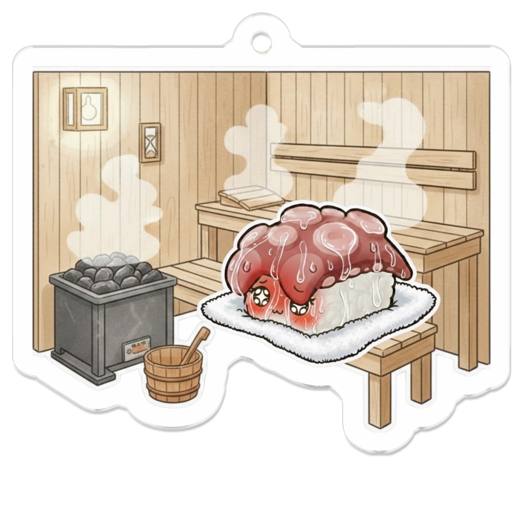 【サ活中】のタコキャラ※シャリコレメンバー〈アクリルキーホルダー〉