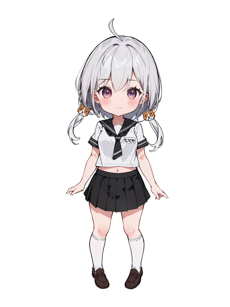 【VTuber・オーダーメイド制作事例】ちらっとおへそがかわいい女の子|Live2Dモデル