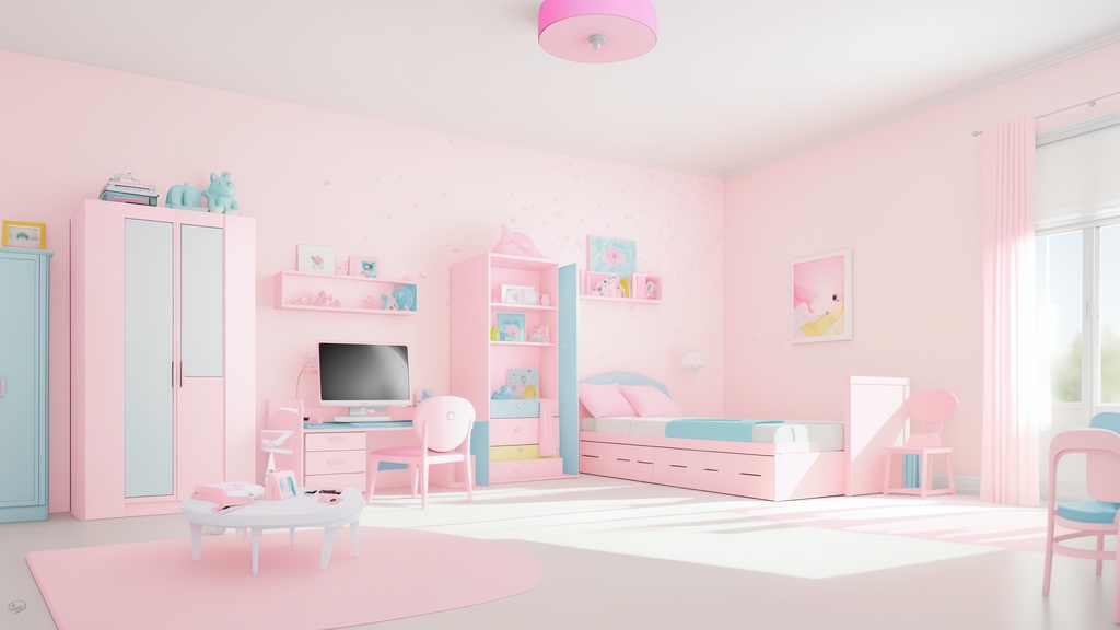 【商用可・無料】ガーリーな部屋の背景素材|10枚【配信背景など】