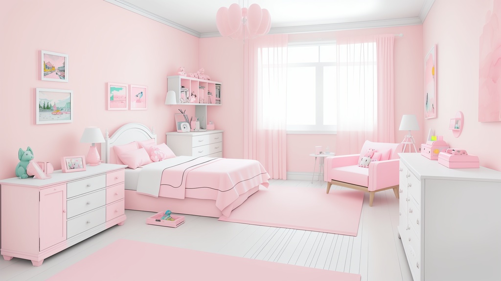 【商用可・無料】ガーリーな部屋の背景素材|10枚【配信背景など】