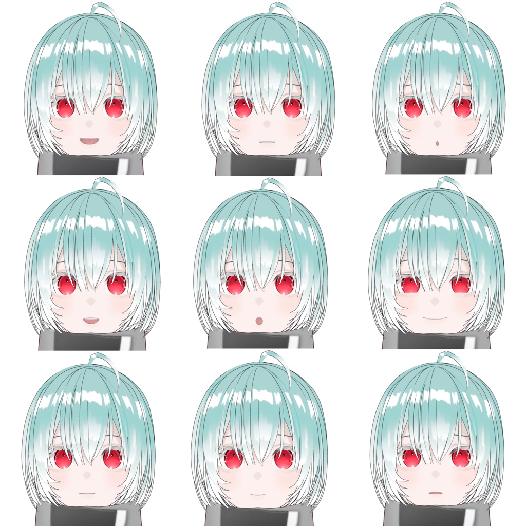 【VRM】オリジナル3Dモデル「クリームソーダ」