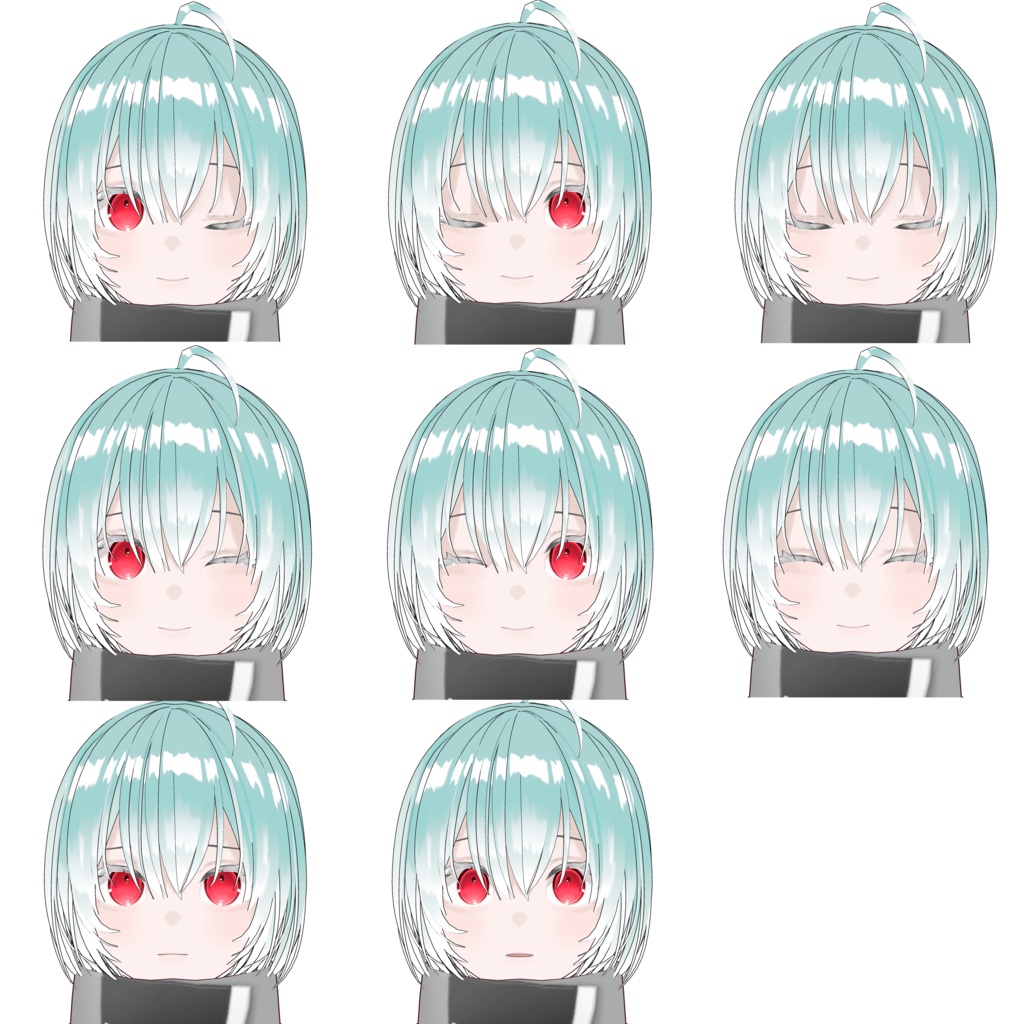 【VRM】オリジナル3Dモデル「クリームソーダ」