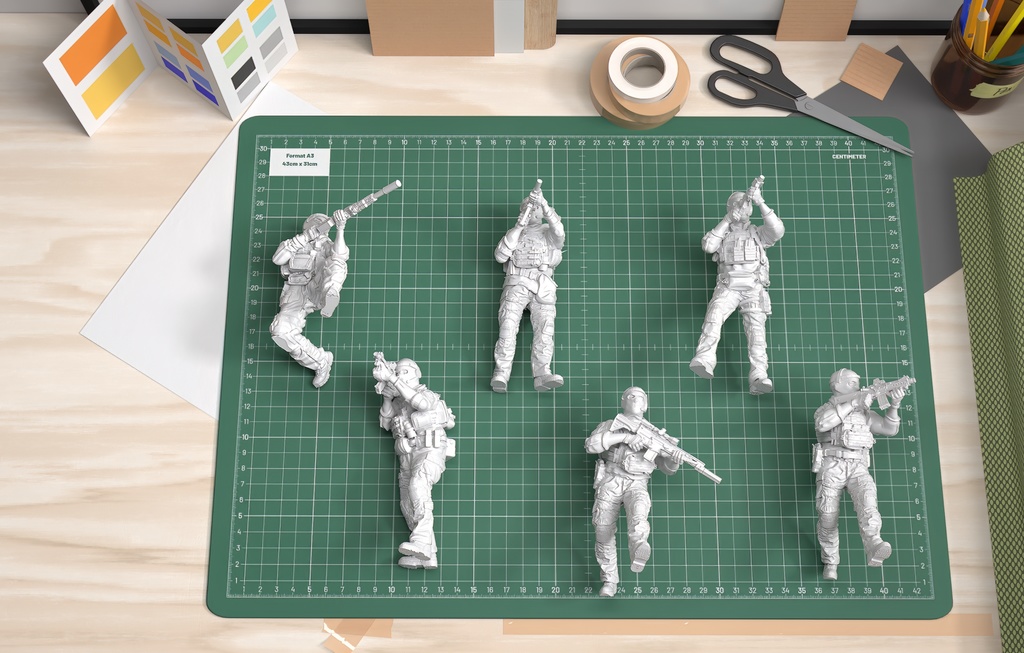 SEAL Team Six (シールチーム6) 1:35 Scale 52mm