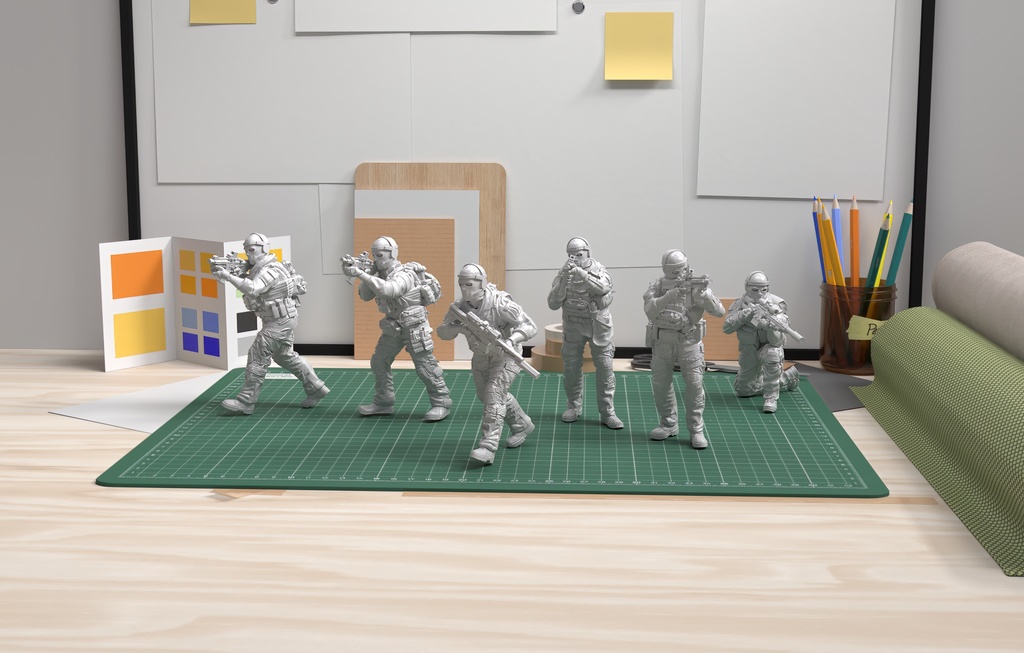 SEAL Team Six (シールチーム6) 1:35 Scale 52mm