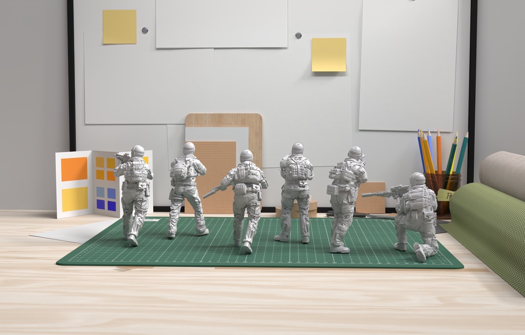 SEAL Team Six (シールチーム6) 1:35 Scale 52mm