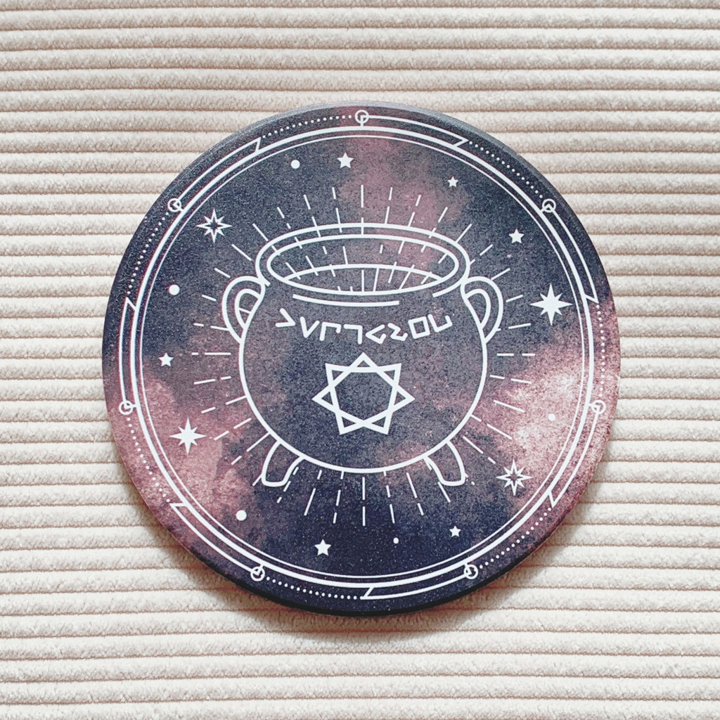 マジカティブコルドロン白雲石コースター