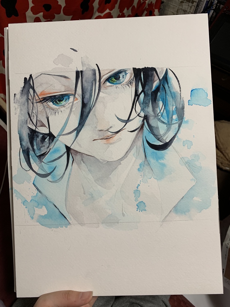 東堂尽八ファンアート水彩原画 Remi326 Booth