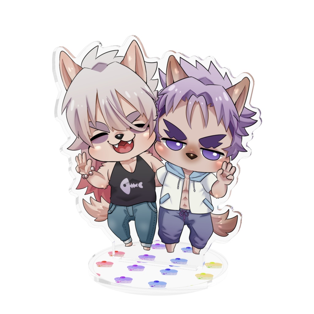 吉凶くんと陸奥くんの仲良しアクスタ