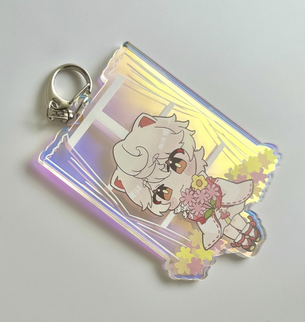 【再販|限定60個】1周年記念オーロラアクリルキーホルダー