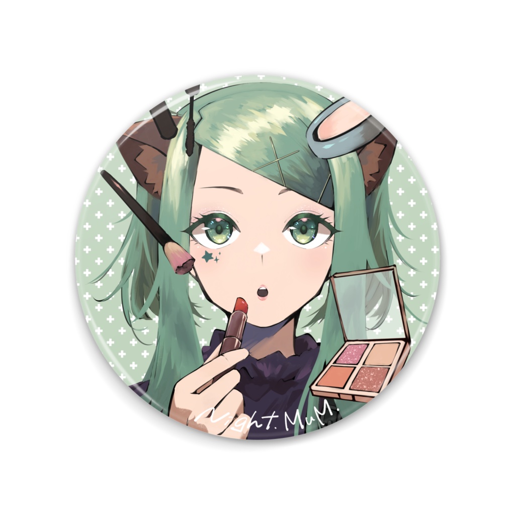 お化粧ヨルちゃん缶ミラー